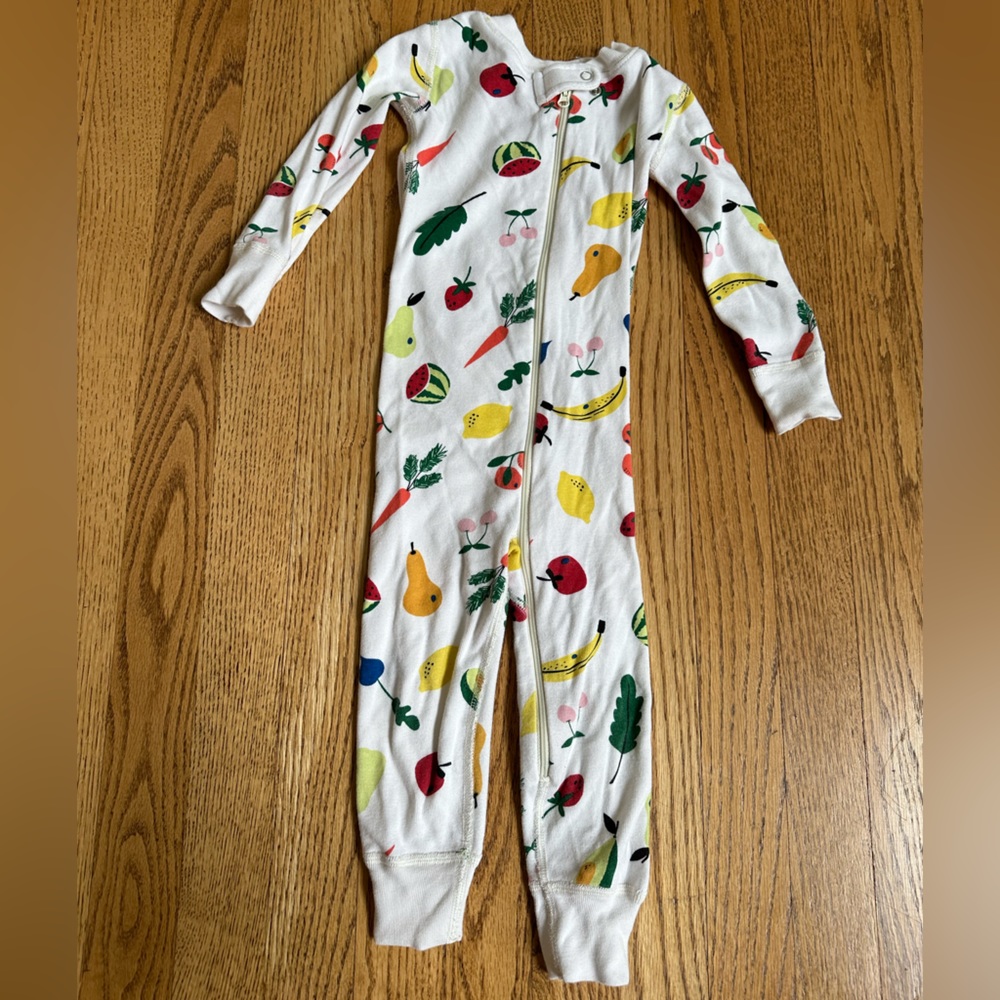 Hannah Andersson 2T One Piece Zipper Open Foot Pajamas (PJs)